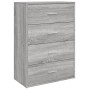 Aparadores 2 uds madera de ingeniería gris Sonoma 60x31x84 cm de vidaXL, Aparadores - Ref: Foro24-3276586, Precio: 168,36 €, ...