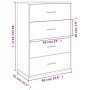 Aparadores 2 uds madera de ingeniería gris Sonoma 60x31x84 cm de vidaXL, Aparadores - Ref: Foro24-3276586, Precio: 168,36 €, ...