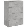 Aparadores 2 uds madera de ingeniería gris hormigón 60x31x84 cm de vidaXL, Aparadores - Ref: Foro24-3276584, Precio: 164,29 €...