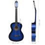 Guitarra clásica para principiantes madera de tilo azul 4/4 39" de vidaXL, Guitarras - Ref: Foro24-70108, Precio: 71,50 €, De...