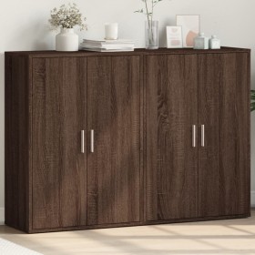 Sideboards 2 pcs oak brown engineered wood 60x31x84 cm by vidaXL, Sideboards - Ref: Foro24-3276573, Price: 147,24 €, Discount: %