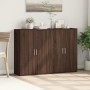 Sideboards 2 pcs oak brown engineered wood 60x31x84 cm by vidaXL, Sideboards - Ref: Foro24-3276573, Price: 147,46 €, Discount: %