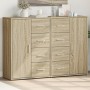 Sideboards 2 pcs engineered wood Sonoma oak 60x31x84 cm by vidaXL, Sideboards - Ref: Foro24-3276590, Price: 186,87 €, Discoun...