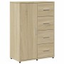 Aparadores 2 uds madera de ingeniería roble Sonoma 60x31x84 cm de vidaXL, Aparadores - Ref: Foro24-3276590, Precio: 175,99 €,...