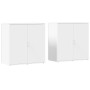 Aparadores 2 unidades madera de ingeniería blanco 79x38x80 cm de vidaXL, Aparadores - Ref: Foro24-3276602, Precio: 198,03 €, ...