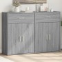 Aparadores 2 uds madera de ingeniería gris Sonoma 60x30x84 cm de vidaXL, Aparadores - Ref: Foro24-3276600, Precio: 148,65 €, ...