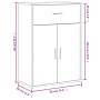 Aparadores 2 uds madera de ingeniería gris Sonoma 60x30x84 cm de vidaXL, Aparadores - Ref: Foro24-3276600, Precio: 148,65 €, ...