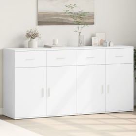 Sideboards 2 units white engineered wood 79x38x80 cm by vidaXL, Sideboards - Ref: Foro24-3276616, Price: 180,25 €, Discount: %