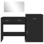 Black Engineered Wood 3-Piece Vanity Set by vidaXL, Bedroom furniture sets - Ref: Foro24-3276519, Price: 173,74 €, Discount: %