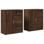 Engineered wood sideboard 2 pcs oak brown 60x31x70 cm by vidaXL, Sideboards - Ref: Foro24-3276559, Price: 155,35 €, Discount: %