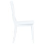 Sillas de comedor 2 unidades madera maciza de caucho blanco de vidaXL, Sillas de comedor - Ref: Foro24-247356, Precio: 135,42...