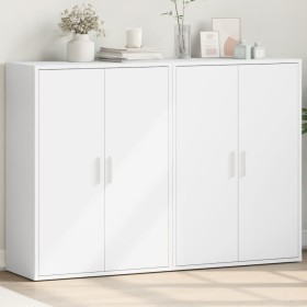 Sideboards 2 Einheiten, weißes Holzwerkstoff, 60 x 31 x 84 cm von vidaXL, Sideboards - Ref: Foro24-3276567, Preis: 142,44 €, ...