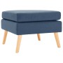 Fußhocker aus blauem Stoff von vidaXL, Osmanen - Ref: Foro24-288737, Preis: 101,43 €, Rabatt: %