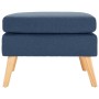 Fußhocker aus blauem Stoff von vidaXL, Osmanen - Ref: Foro24-288737, Preis: 101,43 €, Rabatt: %