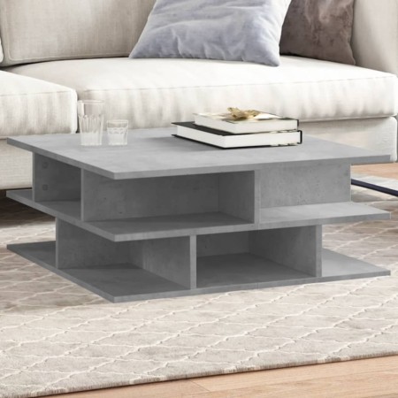 Concrete gray engineered wood coffee table 70x70x29 cm by vidaXL, Coffee table - Ref: Foro24-840747, Price: 69,99 €, Discount: %