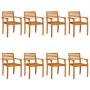 Garden chairs 8 pcs solid acacia wood 59x55x85 cm by vidaXL, Garden chairs - Ref: Foro24-3217204, Price: 502,99 €, Discount: %