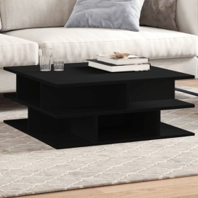 Black engineered wood coffee table 70x70x29 cm by vidaXL, Coffee table - Ref: Foro24-840745, Price: 71,75 €, Discount: %