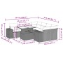 8-teiliges Gartensofa-Set und schwarze synthetische Rattankissen von vidaXL, Gartensets - Ref: Foro24-3269056, Preis: 667,54 ...