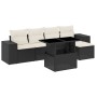 6-piece garden sofa set and black synthetic rattan cushions by vidaXL, Garden sets - Ref: Foro24-3269126, Price: 428,99 €, Di...