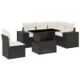 6-piece garden sofa set and black synthetic rattan cushions by vidaXL, Garden sets - Ref: Foro24-3269166, Price: 463,99 €, Di...