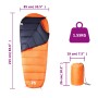 Camping Mumienschlafsack für Erwachsene 3 Jahreszeiten von vidaXL, Schlafsack - Ref: Foro24-94476, Preis: 32,17 €, Rabatt: %