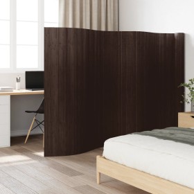 Dark brown bamboo divider screen 165x800 cm by vidaXL, Room dividers - Ref: Foro24-377016, Price: 152,99 €, Discount: %