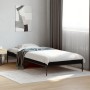 Estructura de cama madera de ingeniería y metal negra 75x190 cm de vidaXL, Camas y somieres - Ref: Foro24-845056, Precio: 71,...