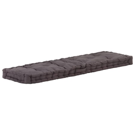 Anthracite gray cotton pallet cushion 120x40x7 cm by vidaXL, Cushions for chairs and sofas - Ref: Foro24-48675, Price: 47,75 ...