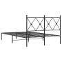 Bettgestell mit schwarzem Metallkopfteil 120x190 cm von vidaXL, Betten und Lattenroste - Ref: Foro24-376499, Preis: 103,59 €,...