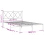 Estructura de cama con cabecero metal negro 120x190 cm de vidaXL, Camas y somieres - Ref: Foro24-376499, Precio: 103,59 €, De...