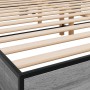 Sonoma gray metal engineered wood bed frame 180x200 cm by vidaXL, Beds and slatted bases - Ref: Foro24-3280225, Price: 141,40...