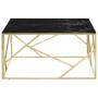 Golden stainless steel and tempered glass coffee table by vidaXL, Coffee table - Ref: Foro24-349956, Price: 218,14 €, Discoun...