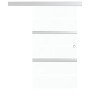 Puerta corredera con topes suaves vidrio ESG plata 102,5x205 cm de vidaXL, Puertas - Ref: Foro24-288063, Precio: 311,07 €, De...