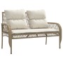 Gartensofa-Set mit Kissen, 4-teilig, beiges synthetisches Rattan von vidaXL, Gartensets - Ref: Foro24-368730, Preis: 351,99 €...