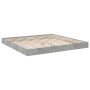 Estructura de cama madera de ingeniería gris hormigón 200x200cm de vidaXL, Camas y somieres - Ref: Foro24-841996, Precio: 89,...