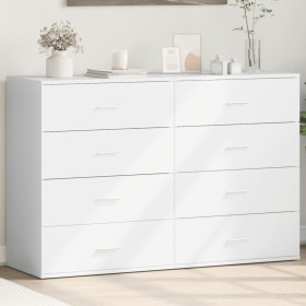 Sideboards 2 pcs white engineered wood 60x39x80 cm by vidaXL, Sideboards - Ref: Foro24-3276623, Price: 180,60 €, Discount: %