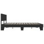 Estructura de cama madera de ingeniería y metal negro 180x200cm de vidaXL, Camas y somieres - Ref: Foro24-3280177, Precio: 17...