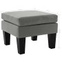 Gray synthetic leather footrest by vidaXL, Ottomans - Ref: Foro24-288777, Price: 77,99 €, Discount: %