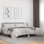 Estructura cama madera ingeniería metal gris Sonoma 180x200 cm de vidaXL, Camas y somieres - Ref: Foro24-3280180, Precio: 171...