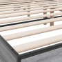 Sonoma gray metal engineered wood bed frame 200x200 cm by vidaXL, Beds and slatted bases - Ref: Foro24-3280175, Price: 175,51...