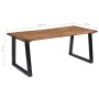 Solid acacia wood dining table 180x90 cm by vidaXL, Kitchen and dining tables - Ref: Foro24-288068, Price: 293,04 €, Discount: %