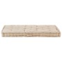 Cojín para palés algodón beige 120x80x10 cm de vidaXL, Cojines para sillas y sofás - Ref: Foro24-48680, Precio: 101,99 €, Des...