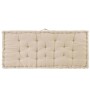 Cojín para palés algodón beige 120x80x10 cm de vidaXL, Cojines para sillas y sofás - Ref: Foro24-48680, Precio: 101,99 €, Des...