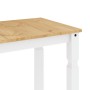 Mesa de comedor Corona madera maciza pino blanco 112x60x75 cm de vidaXL, Mesas de cocina y de comedor - Ref: Foro24-4005716, ...