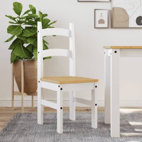 Dining chairs 2 pcs solid white pine wood 40x46x99 cm by vidaXL, dining chairs - Ref: Foro24-4005728, Price: 122,99 €, Discou...