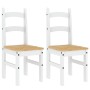 Dining chairs 2 pcs solid white pine wood 40x46x99 cm by vidaXL, dining chairs - Ref: Foro24-4005728, Price: 122,60 €, Discou...