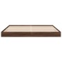 Oak brown engineered wood bed frame 180x200 cm by vidaXL, Beds and slatted bases - Ref: Foro24-842006, Price: 104,60 €, Disco...