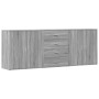 Aparadores 3 uds madera contrachapada gris Sonoma de vidaXL, Aparadores - Ref: Foro24-3276614, Precio: 287,33 €, Descuento: %