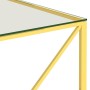 Golden stainless steel and glass coffee table 55x55x55 cm by vidaXL, Coffee table - Ref: Foro24-289022, Price: 97,99 €, Disco...