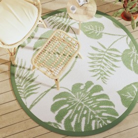 Green PP outdoor rug Ø160 cm by vidaXL, Outdoor protectors - Ref: Foro24-368519, Price: 25,79 €, Discount: %